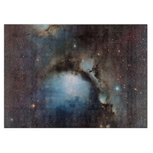 Nebula Orion Astronomy blue brown beige sky stars Cutting Board
