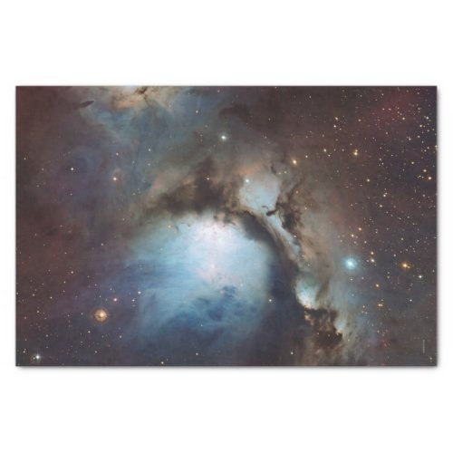 Nebula Orion Astronomy blue brown beige sky stars Tissue Paper