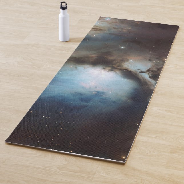 Nebula Orion Astronomy blue brown beige sky stars Yoga Mat (In Situ)