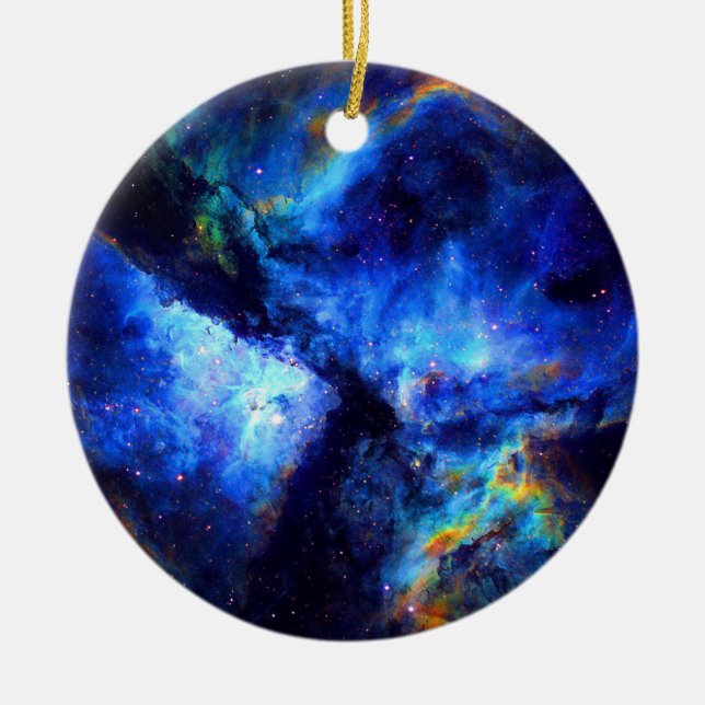 nebula outer space exploration nasa astronomy ceramic ornament (Front)