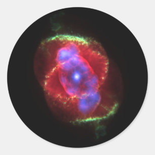 nebula outer space exploration nasa astronomy classic round sticker
