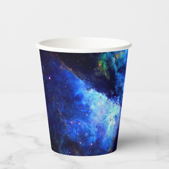 nebula outer space exploration nasa astronomy paper cups (Front)