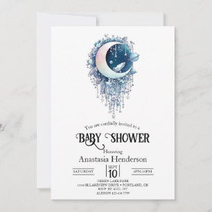 Nebula Outerspace Stars Baby Shower Invitation