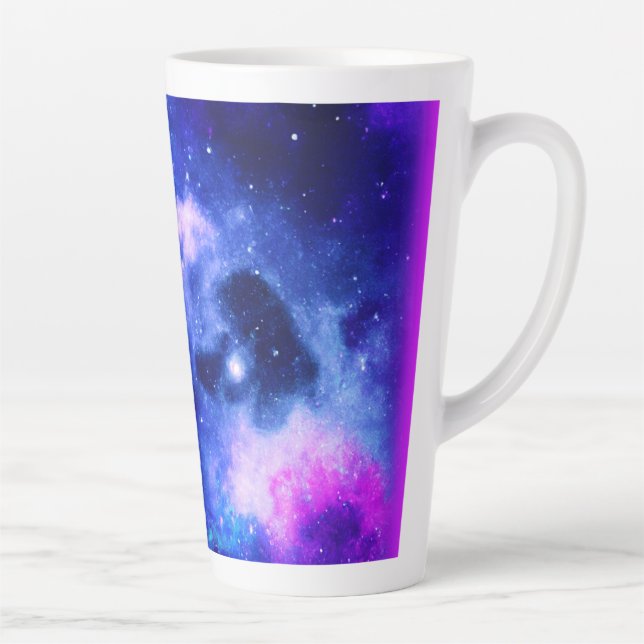 "Nebula Stars" - A Stunning Digital Art. Buy Now Latte Mug (Right)