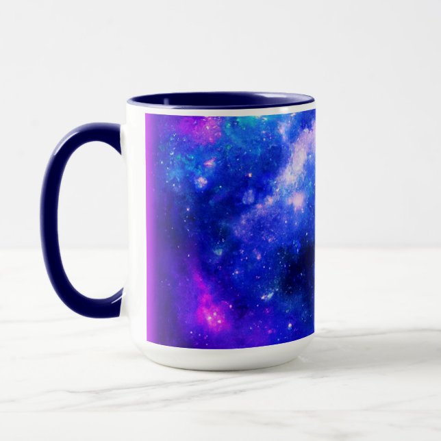"Nebula Stars" - A Stunning Digital Art. Buy Now Mug (Left)