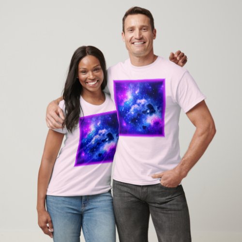 Nebula Stars _ A Stunning Digital Art Buy Now T_Shirt
