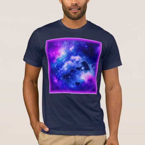 Nebula Stars _ A Stunning Digital Art Buy Now T_Shirt