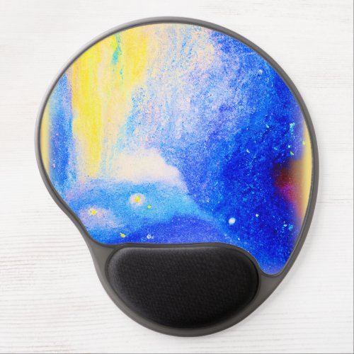 Nebula Stars Blue Yellow and Milky White Buy Now Gel Mouse Pad