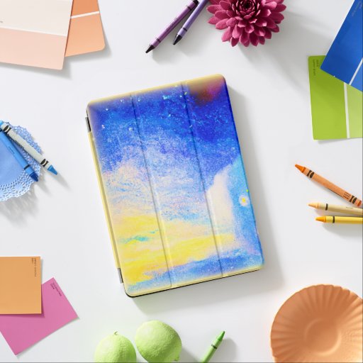 Nebula Stars Blue, Yellow and Milky White. Buy Now iPad Air Cover