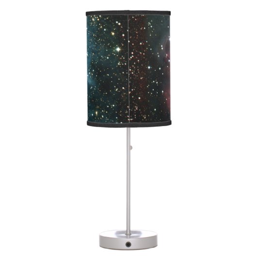 Nebula stars galaxy hipster geek cool nature space table lamp (Back)