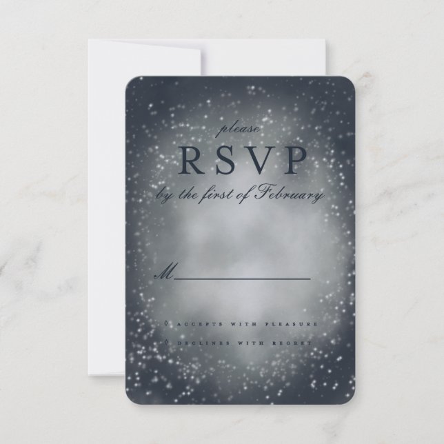 nebula stormy sky RSVP Card (Front)