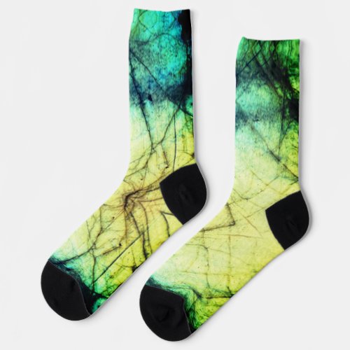 Nebula the Crab _ Premium Socks BlueGreen