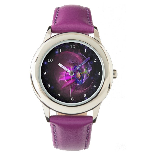 Nebula Watch Design in Lavender, Purple & Pink (Front)