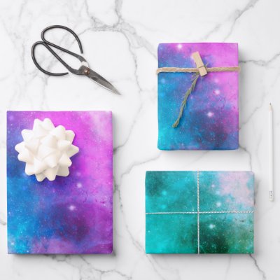 Nebula  wrapping paper sheets