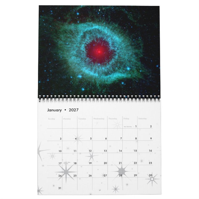 Nebulae 2 2015 Space Astronomy Calendar (Jan 2027)