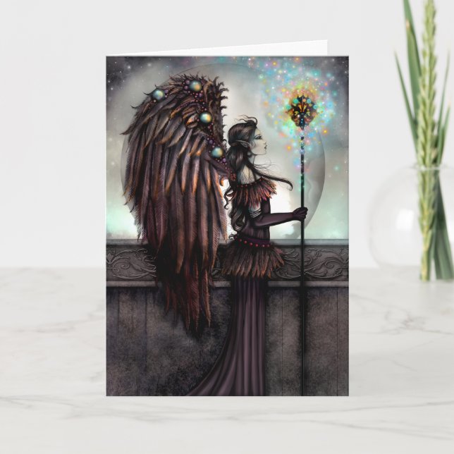 Nebulina Gothic Astral Fairy Fantasy Art Card (Front)