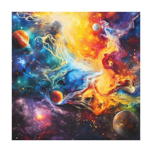 Nebulous Genesis Canvas Print