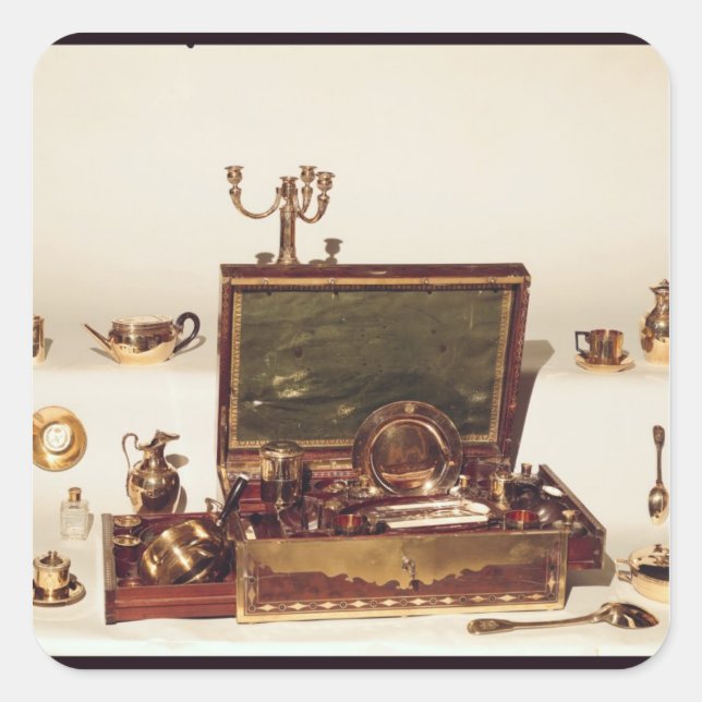 Necessaire belonging to Napoleon I Square Sticker (Front)