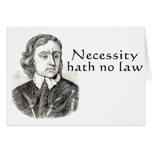 Necessity Hath No Law Cards (Front Horizontal)