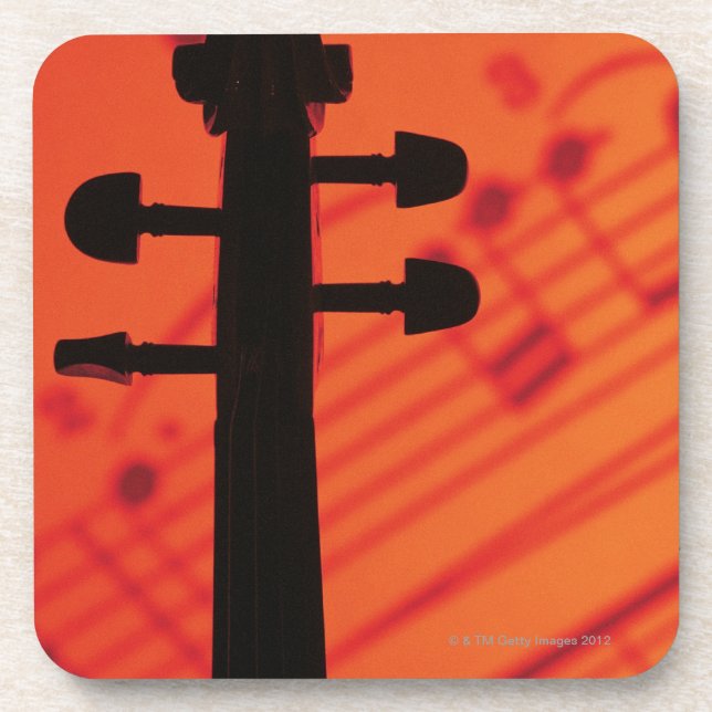Neck of Violin Drink Coaster (Front)