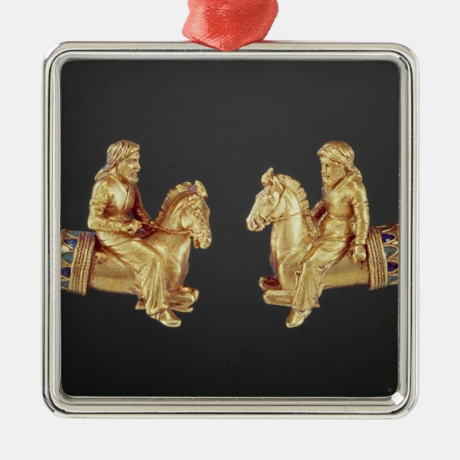 Neck ring in the form of Scythian horsemen Metal Ornament (Front)