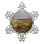 Neck Springs Trail at Canyonlands National Park Snowflake Pewter Christmas Ornament