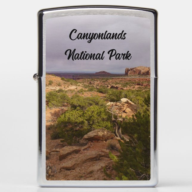 Neck Springs Trail at Canyonlands National Park Zippo Lighter (Front)