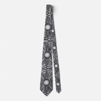 Neck Tie, Black and White Tie