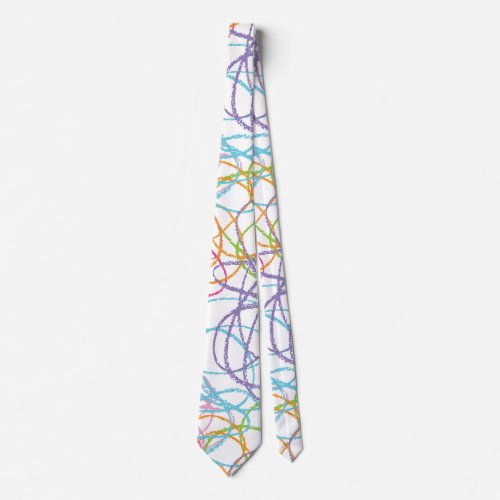 Neck tie _ Colorful crayon drawing idea