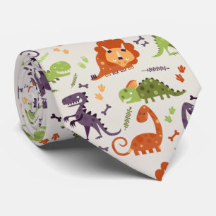 Neck Tie - Kids Love Dinosaurs