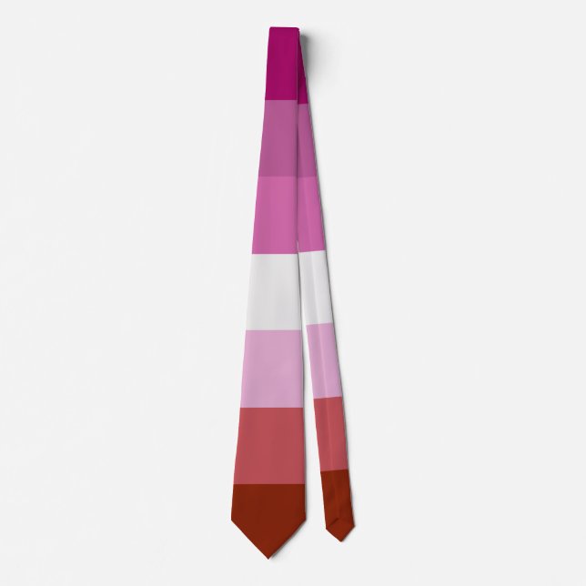 Neck Tie - Lesbian Pride Flag (Front)