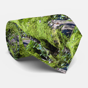 Neck tie / mossy log