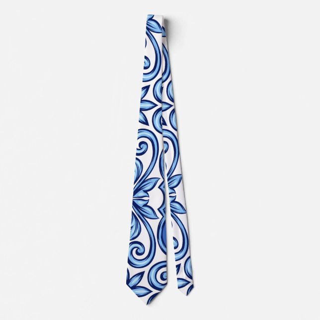 Neck Tie Portuguese tiles (Front)