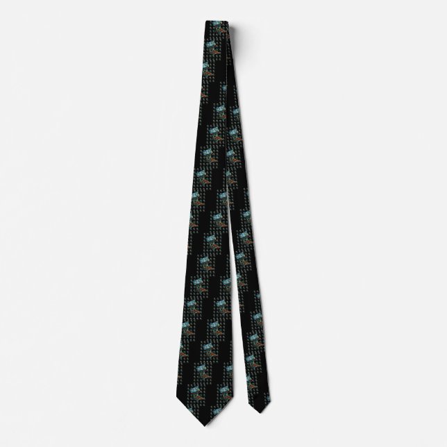 Neck Tie with Robot Inspired Design (Front)