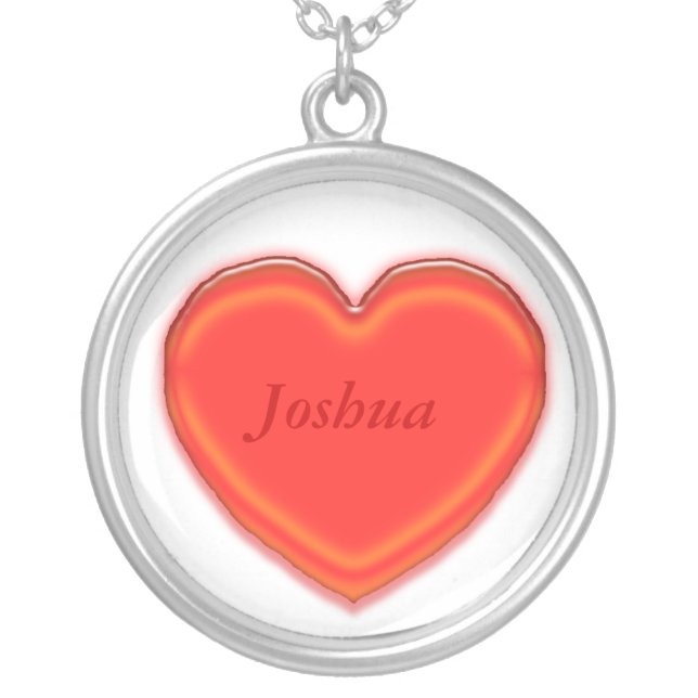 Necklace - 3D Heart with Name (Front)