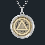 Necklace Add Sobriety Date<br><div class="desc">Add your Sobriety date. Sober Champions</div>