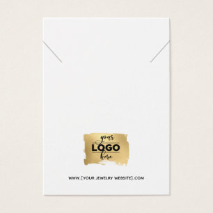 Necklace Add Your Logo Jewelry Display Card
