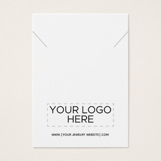 Necklace Add Your Logo Jewelry Display Card