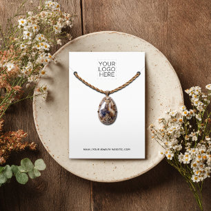 Necklace Add Your Logo Jewelry Display Card