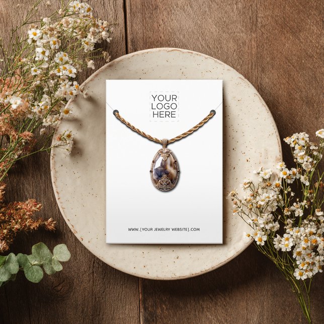Necklace Add Your Logo Jewelry Display Card (Creator Uploaded)