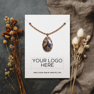Necklace Add Your Logo Jewelry Display Card