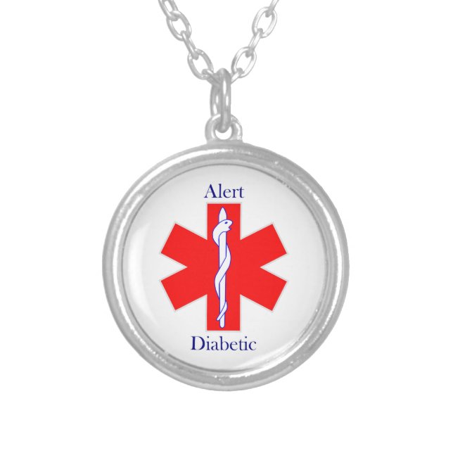 Necklace Alert Diabetic (Front)