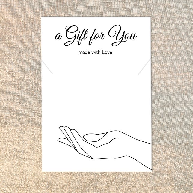 Necklace Bracelet  Gift Display Holder Card (Creator Uploaded)