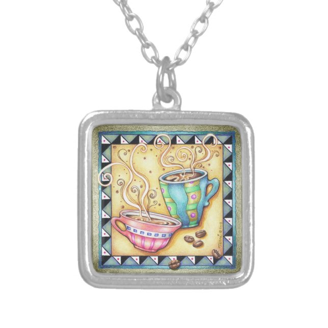 NECKLACE - COOL BEANS! COFFEE ART (Front)