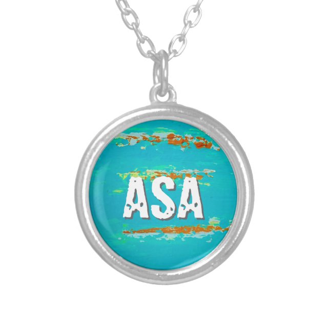 Necklace customizable with beachy art (Front)