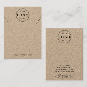 Necklace Display Card Logo Jewelery Display Card