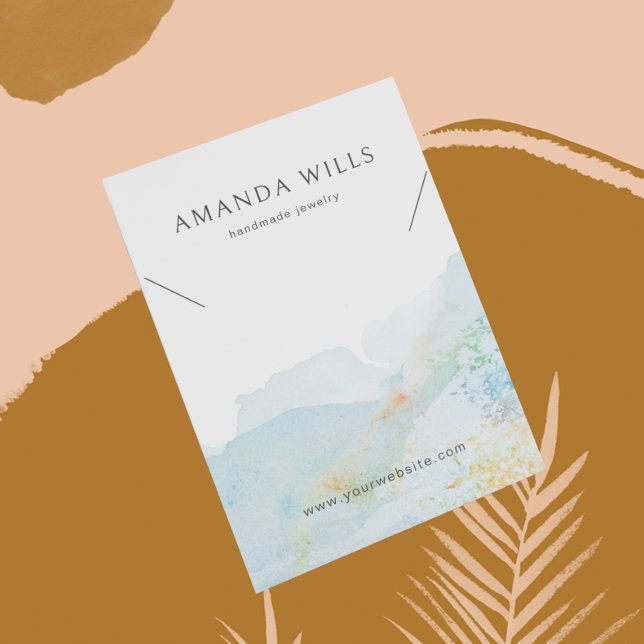 Necklace Display Card • Watercolor Nature (Creator Uploaded)