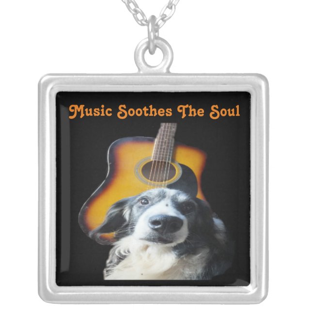 Necklace Guitar Dog (Front)