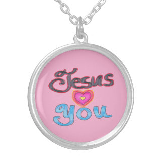 Necklace Jesus Loves You for Christian Ladies