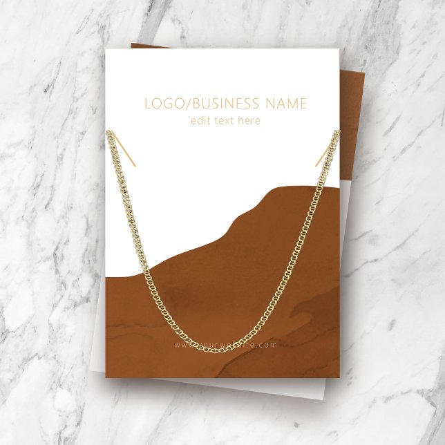 Necklace Jewelry Display Card (Creator Uploaded)